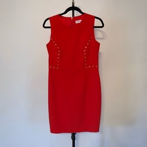 Bright Red Calvin Klein Dress